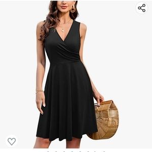 Black vneck sundress